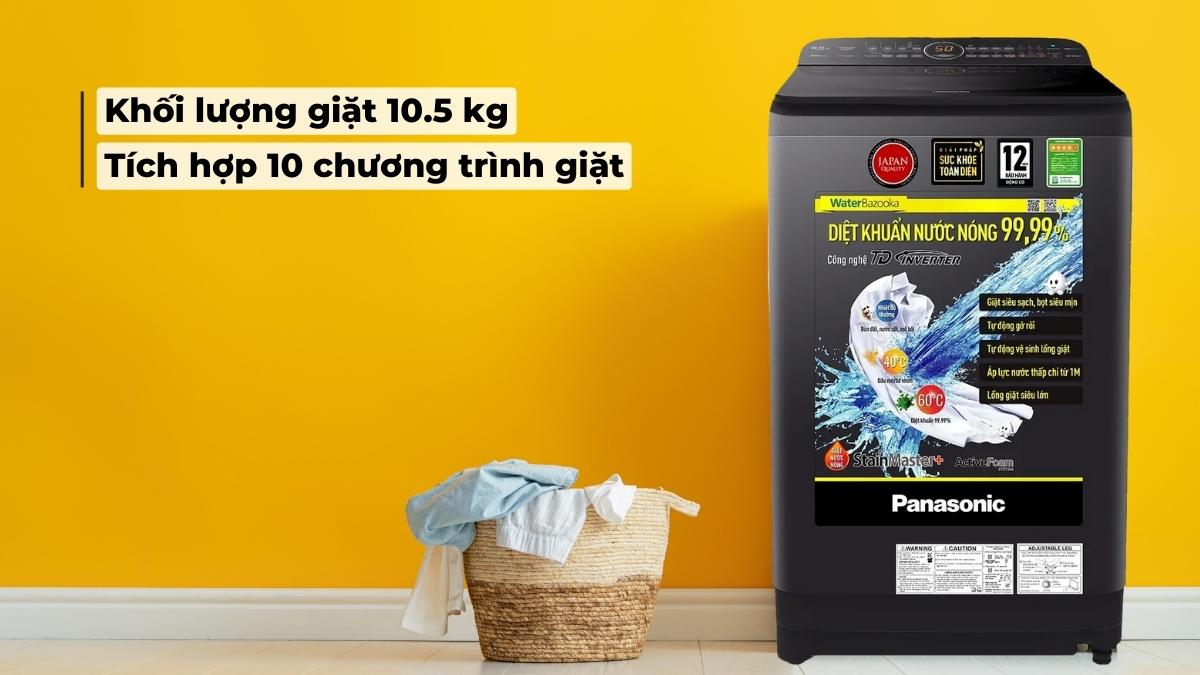 Máy có khối lượng giặt lớn và chương trình giặt đa dạng