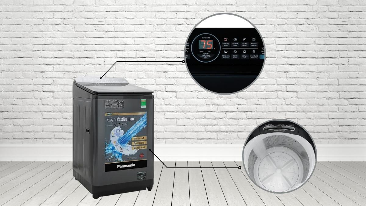 Bảng điều khiển và lồng giặt được chăm chút từng chi tiết