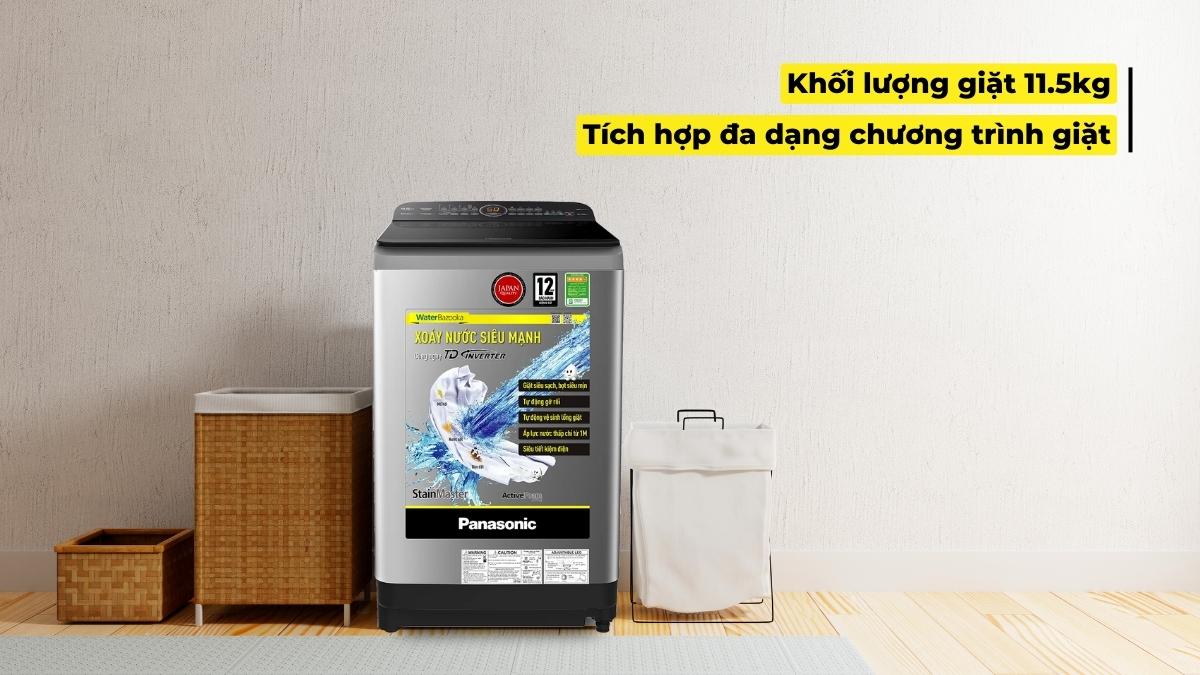 Máy có khối lượng giặt lớn và đa dạng chương trình giặt