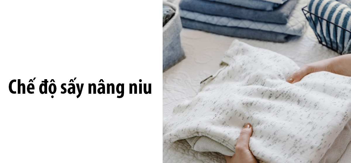 Chế độ sấy Hybrid Dry trên Máy Giặt Sấy Panasonic Inverter 10/6 Kg NA-S106FR1BV