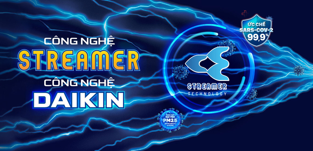 Công nghệ Streamer máy lọc không khí Daikin MC30YVM7