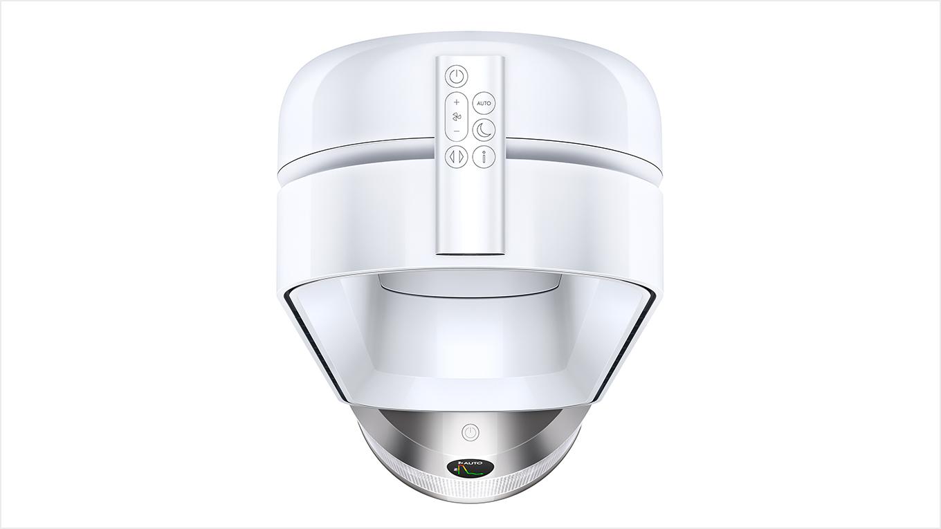 Điều khiển từ xa được cất giữ trên đầu máy lọc không khí Dyson