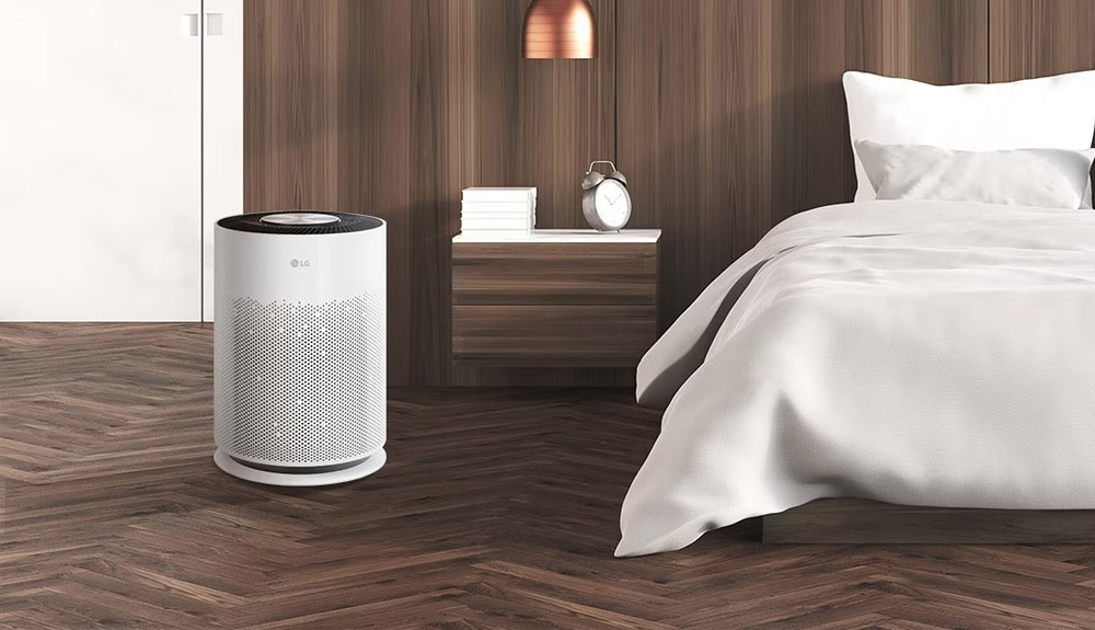 Kiểu dáng hiện đại của máy lọc không khí LG Puricare 360 Hit AS60GHWG0