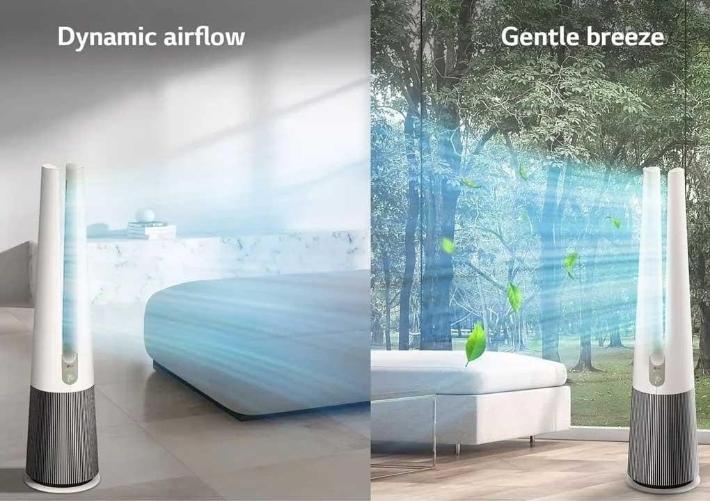 LG PuriCare Aero Tower Hit FS15GPBK0 có 3 chế độ hoạt động