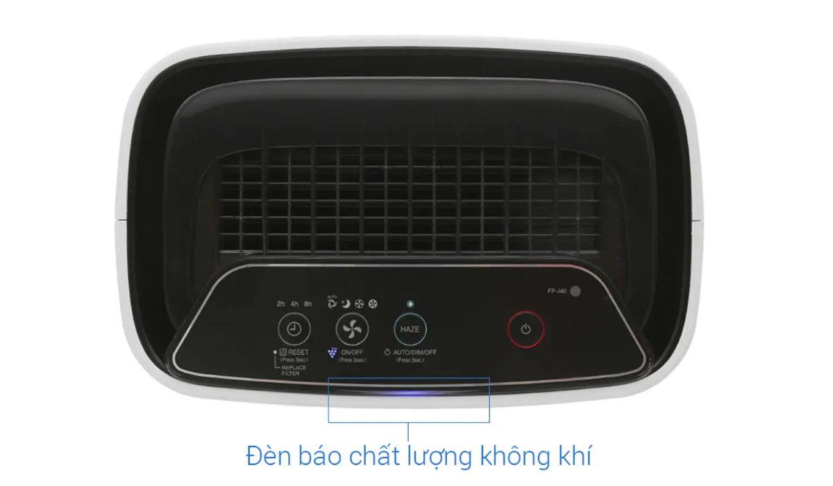 Đèn báo chất lượng không khí trên máy lọc Sharp FP-J40E-W 
