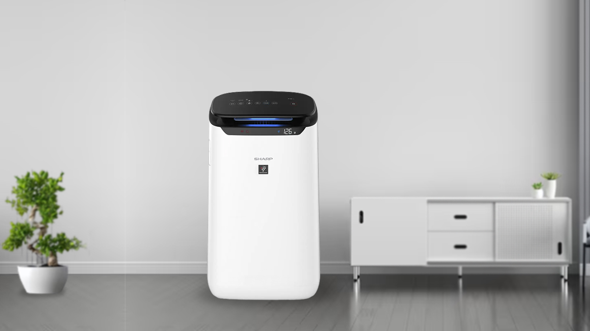 Máy lọc không khí Sharp FP-J60E-W nhỏ gọn, sang trọng