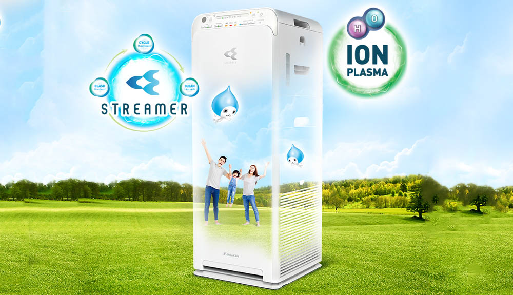 Công nghệ Streamer và Ion Plasma của máy lọc Daikin MCK55TVM6