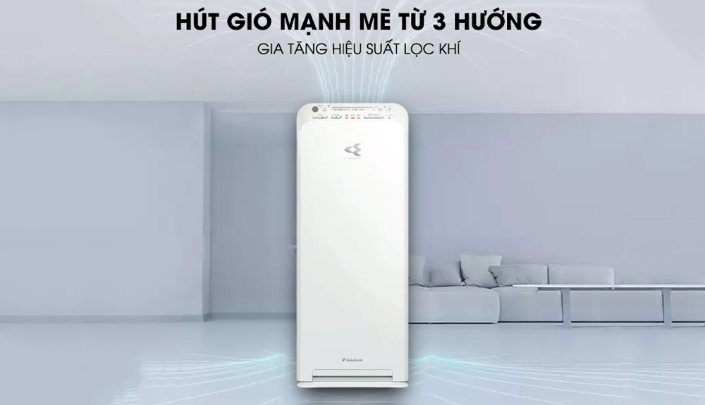 Máy lọc không khí Daikin MCK55TVM6 hút gió mạnh mẽ từ 3 hướng 