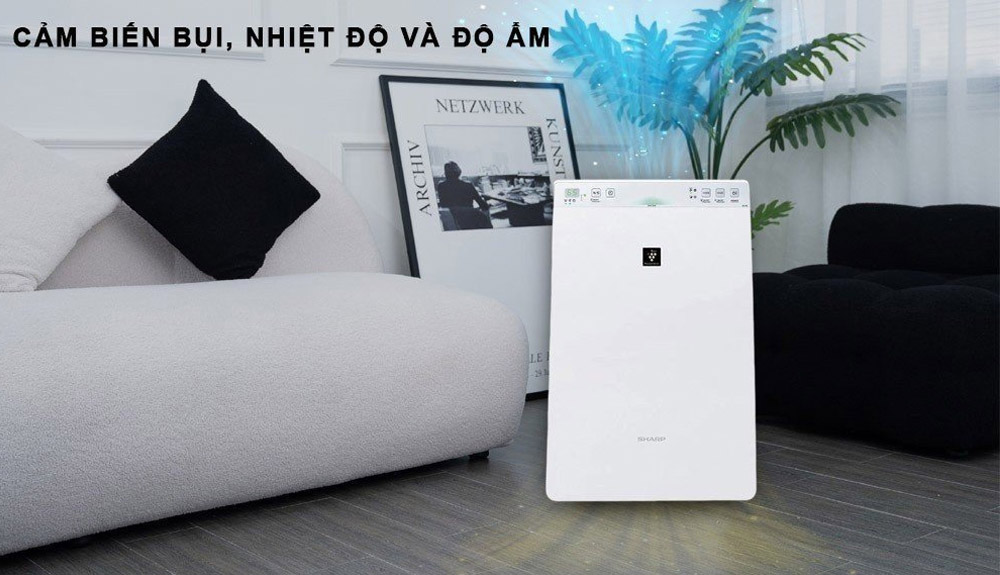 Cảm biến bụi, nhiệt độ và độ ẩm của máy lọc Sharp KC-F30EV-W