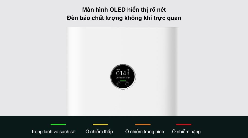 Máy lọc không khí Xiaomi Smart Air Purifier 4 Pro (BHR5056EU) 50W - Bảng điều khiển