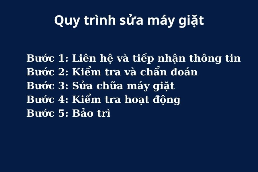 Quy trình vệ sinh máy giặt