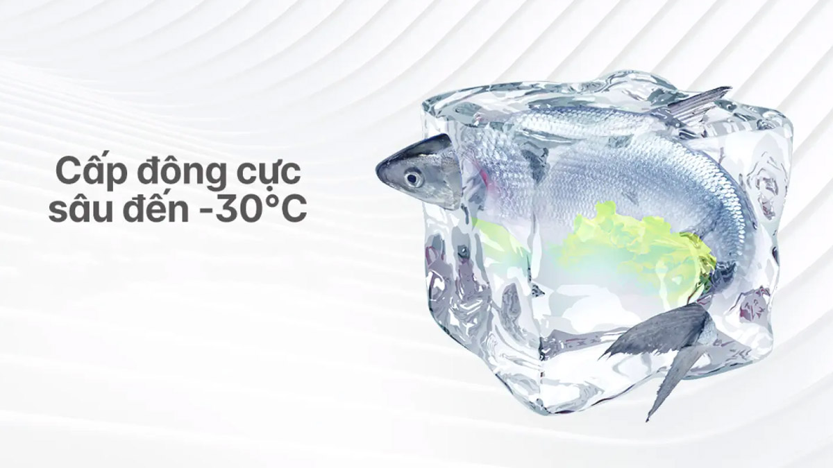 Tủ Đông Aqua 301 Lít AQF-C4001S có nhiệt độ cấp đông đến -30 độ C