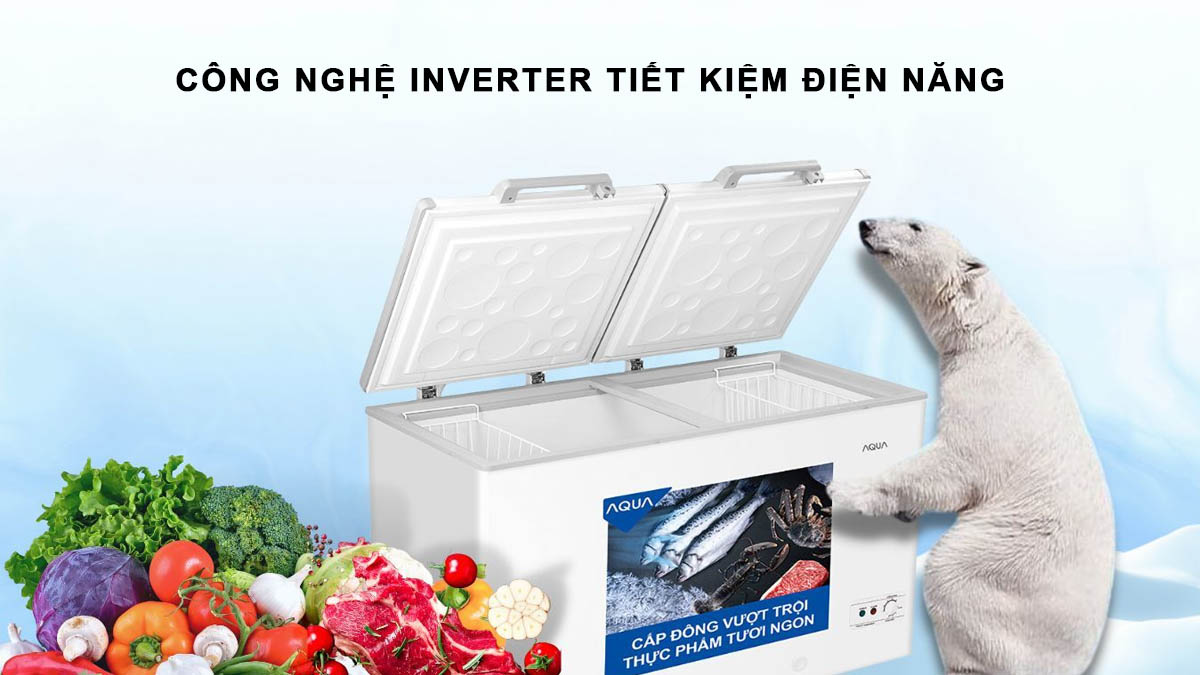 Tủ Đông Aqua AQF-C5701E được tích hợp công nghệ Inverter