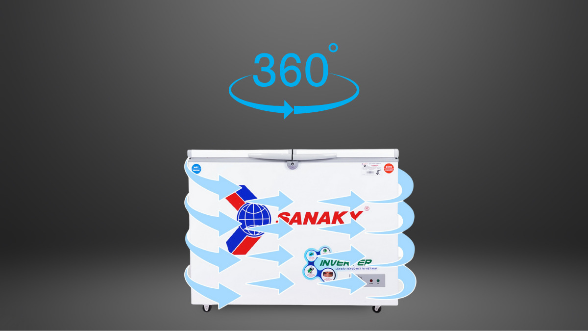 Công nghệ làm lạnh 360 độ giúp thực phẩm tiếp cận hơi lạnh đồng đều