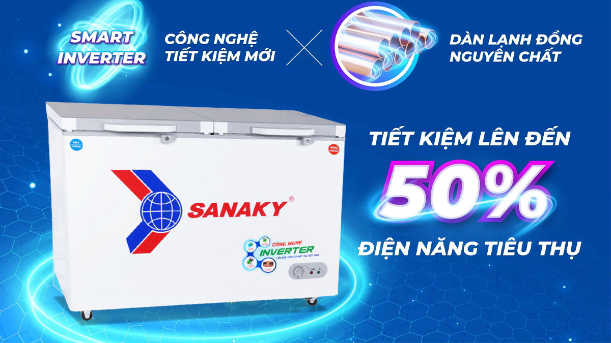 Tủ đông mát này có khả năng tiết kiệm điện vượt trội đến 50%