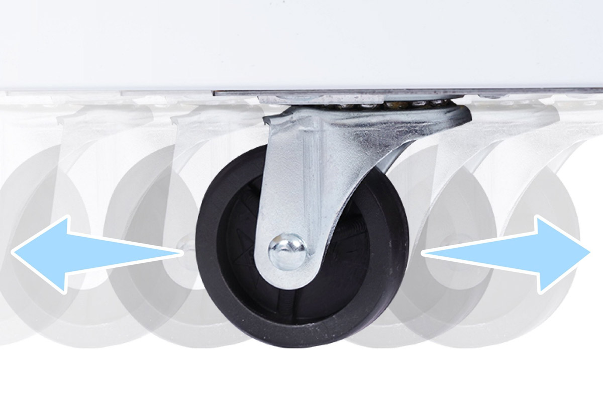Bánh xe di chuyển linh hoạt của Tủ Đông Mát Sanaky Inverter VH-6699W3