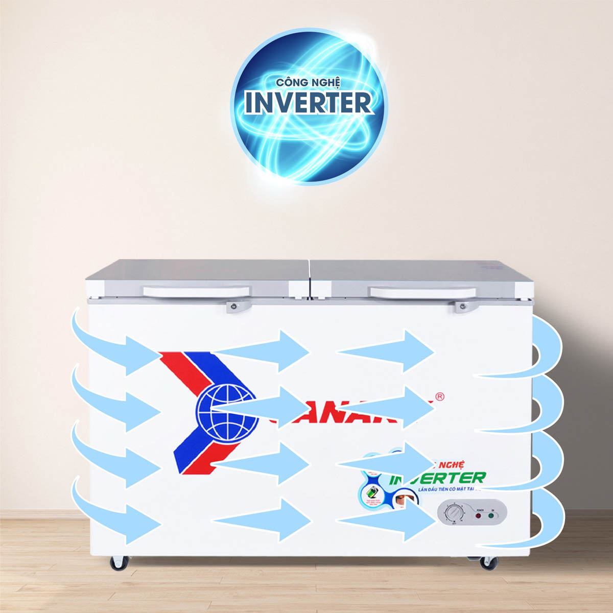 Tủ Đông Sanaky VH-4099A4 được tích hợp công nghệ Smart Inverter
