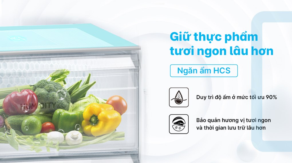 Tủ lạnh Aqua Inverter 469 lít Multi Door AQR-M536XA(WGB)  - Công nghệ làm lạnh - bảo quản thực phẩm