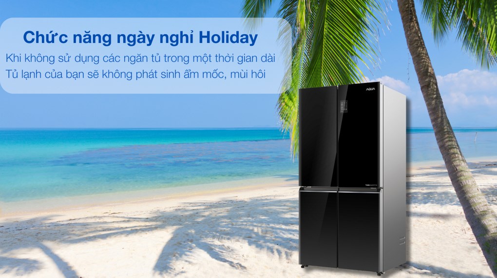 Tủ lạnh Aqua Inverter 469 lít Multi Door AQR-M536XA(WGB)  - Tiện ích